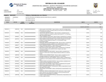 REPUBLICA DEL ECUADOR - Ministerio del Ambiente