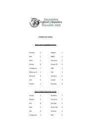 TORNEO DE FUTBOL RESULTADOS PRIMERA ... - Fasecolda