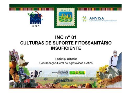 Culturas com suporte fitossanitário insuficiente
