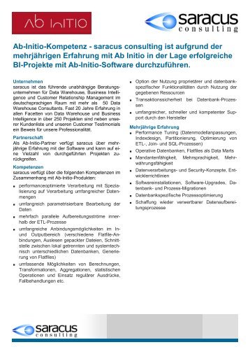 Ab-Initio-Kompetenz - Saracus Consulting GmbH