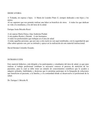 DEDICATORIA A Yolanda, mi esposa e hijos. A María de Lourdes ...