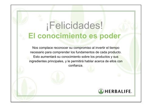 LOS PRODUCTOS A SIMPLE VISTA - myherbalife.com