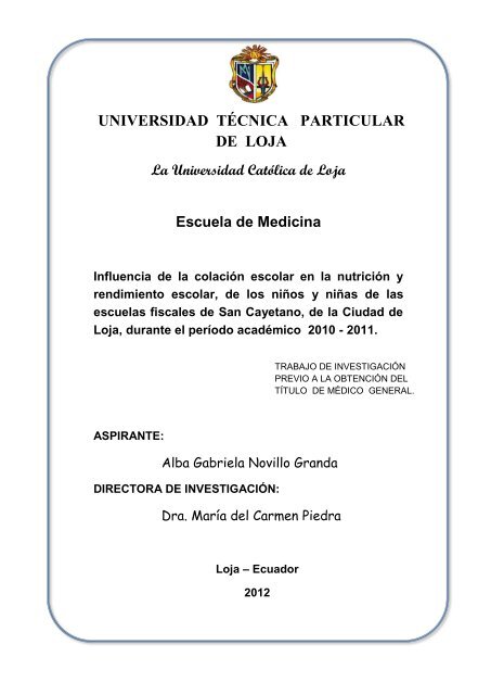 TESIS ALBA NOVILLO.pdf - Universidad Técnica Particular de Loja