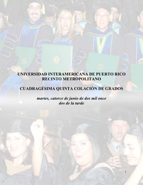 Lista Programa Graduado - Universidad Interamericana de Puerto ...