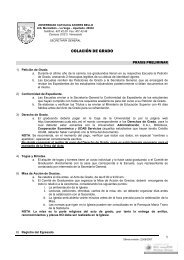 COLACIÓN DE GRADO - Universidad Católica Andrés Bello