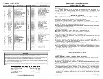ASPERSORA MOCHILA 501 SWISSMEX.pdf - Plantas eléctricas ...