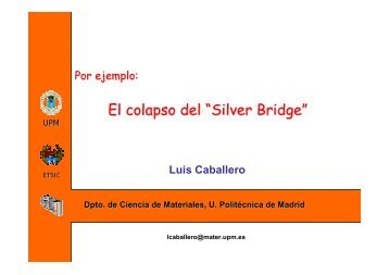 El colapso del “Silver Bridge” - Departamento de Ciencia de ...