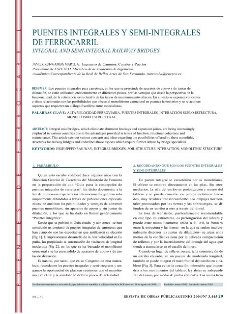 Artículo a texto completo en formato PDF - Revista de Obras Públicas