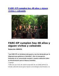 FARC-EP cumplen hoy 48 años y siguen vivitos y coleando FARC ...