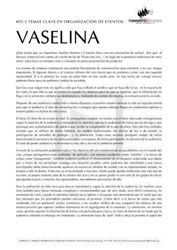 VASELINA - Torrents & Friends