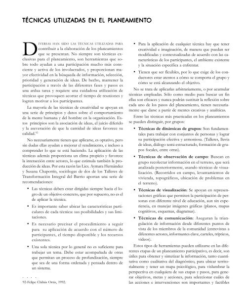 PDF (Capítulo 3. Técnicas, reflexiones y recomendaciones.) - HDRNet