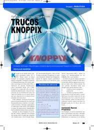 Los Trucos Knoppix de Klaus Knopper [PDF, 1934 ... - Linux Magazine