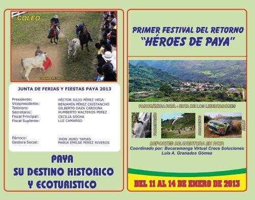 primer festival del retorno - Paya
