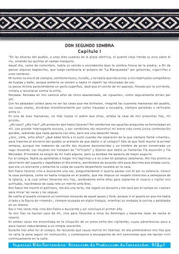 DON SEGUNDO SOMBRA Capítulo I