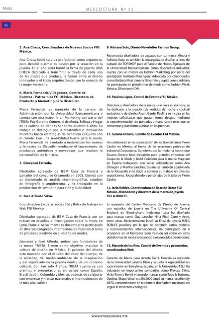 Editorial 1 M E X C O S T U R A    N º 5 5 - Mexcostura.mx