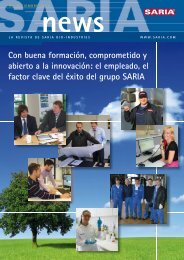 el empleado, el factor clave del éxito del grupo SARIA - Saria Bio ...