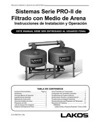 Sistemas Serie PRO-II de Filtrado con Medio de Arena - Lakos