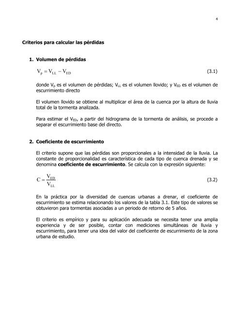 3. Relación lluvia-escurrimiento en zonas urbanas - Uamenlinea ...