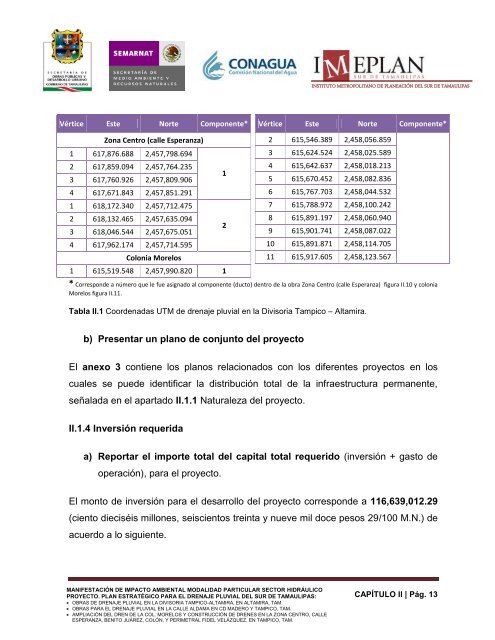 plan estratégico para el drenaje pluvial del sur de ... - sinat - Semarnat