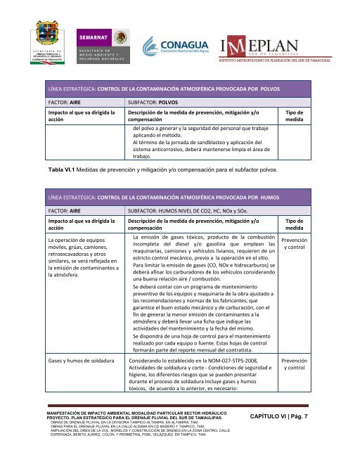 plan estratégico para el drenaje pluvial del sur de ... - sinat - Semarnat