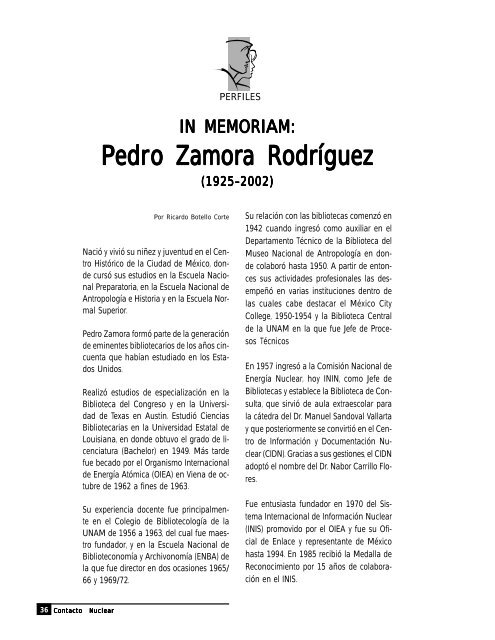 Pedro Zamora Rodríguez - Inin