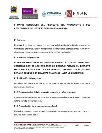 plan estratégico para el drenaje pluvial del sur de ... - sinat - Semarnat