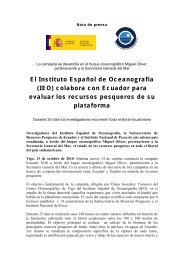 (IEO) colabora con Ecuador para evaluar los recursos pesqueros de ...