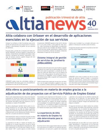 Altia colabora con Urbaser en el desarrollo de aplicaciones ...