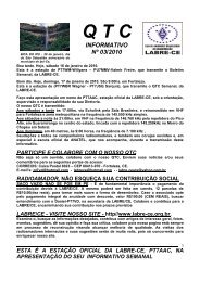 qtc informativo nº 03/2010 - Labre - CE