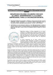 SEGURCAIXA HOLDING COLABORA CON GAVI ... - VidaCaixa