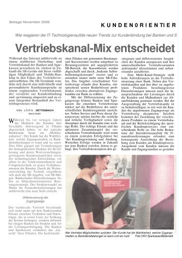 Vertriebskanal-Mix entscheidet - SARROS GmbH
