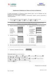 Questionário à Satisfação dos Clientes do Serviço de Referência