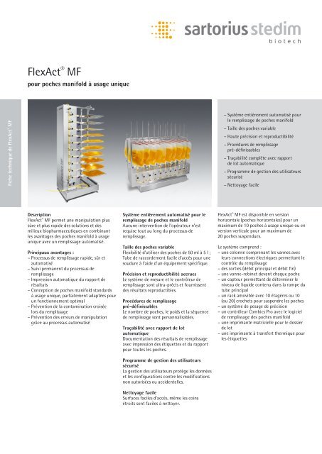 FlexAct® MF - Sartorius