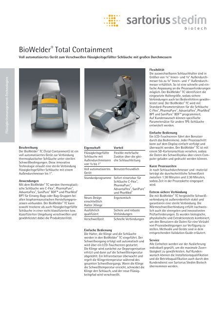 BioWelder® Total Containment