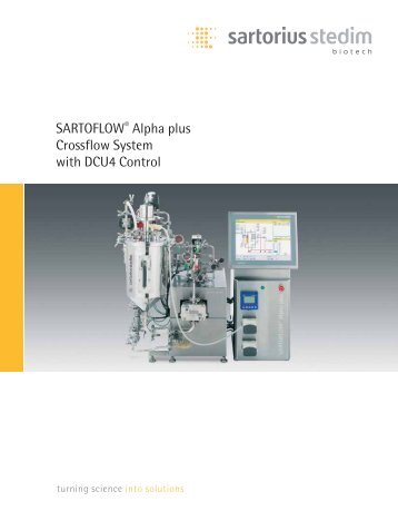 SARTOFLOW® Alpha plus Crossflow System with DCU4 Control