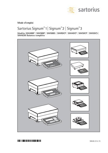 Sartorius Signum®1| Signum®2 | Signum®3