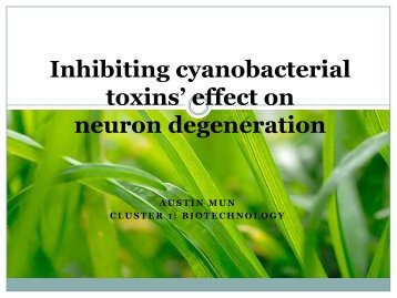 Inhibiting cyanobacterial - COSMOS