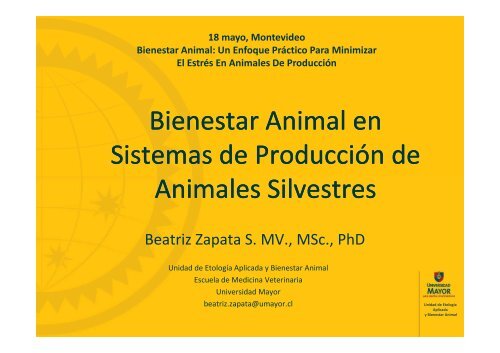 Bienestar Animal en Sistemas de Producción de Animales ...