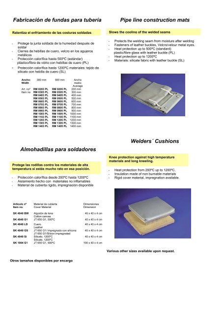 Protección del calor Seguridad en el trabajo Técnicas ... - Decap SL.