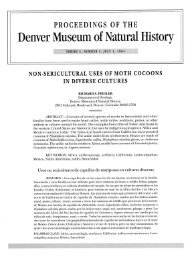 Non-sericultural uses of moth cocoons in diverse cultures - Denver ...