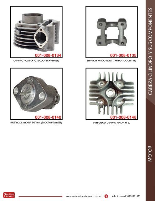 CATALOGO DE REFACCIONES 2009 - Motopartes Universales