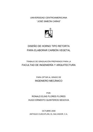 Oct-2008 Diseño de un horno tipo retorta para elaborar carbón vegetal