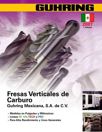 Fresas Verticales de Carburo - Guhring Mexicana