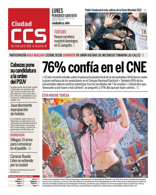 76% confía en el CNE - Ciudad CCS