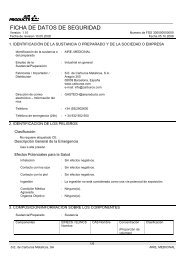 Ficha de seguridad del Aire medicinal - Carburos Médica