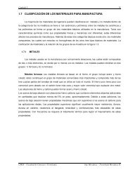 1.7 clasificación de los materiales para manufactura - Materias FCyT ...