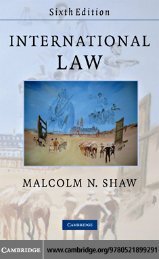 INTERNATIONAL LAW, Sixth edition