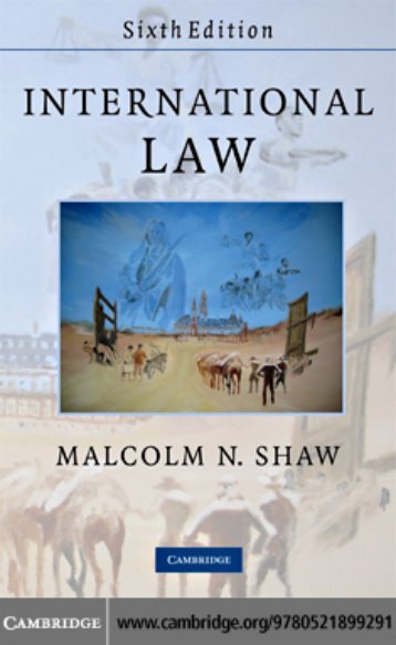 INTERNATIONAL LAW, Sixth edition