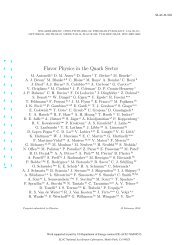 Flavor Physics in the Quark Sector - SLAC