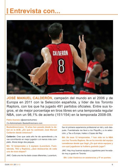 Calendario - Basket Americano
